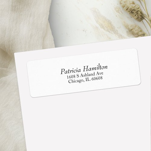 Simple Chic Wedding Invitation Label