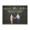 Simple Chic Wedding Save the Date Photo Postcard
