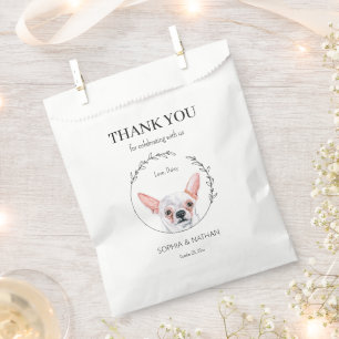 Simple Chihuahua Dog Wedding Thank You Favor Bag