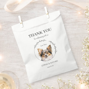 Simple Chihuahua Dog Wedding Thank You Favor Bag