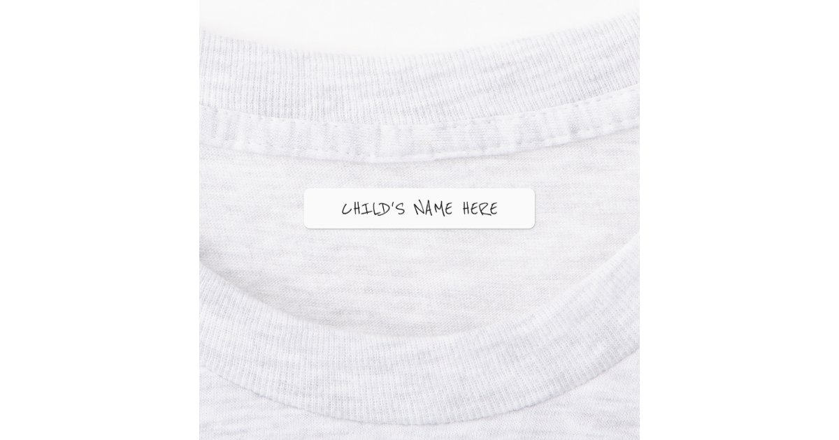 Simple Childs Clothing Name s Kids Labels Zazzle Com Simple Childs Clothing Name s Kids Labels Zazzle Com
