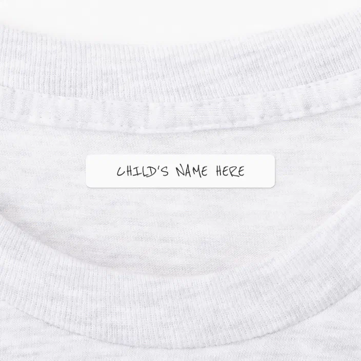 Simple Childs Clothing Name s Kids Labels Zazzle Com