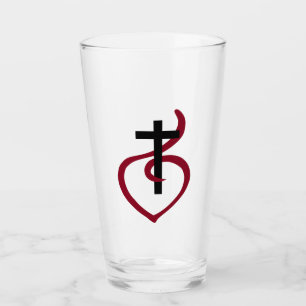 Simple Christian Cross Glass