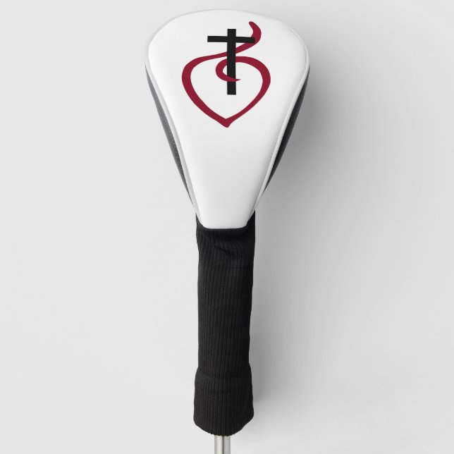 Simple Christian Cross Golf Head Cover (Front)