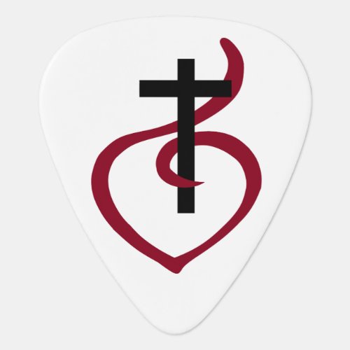 Simple Christian Cross Guitar Pick