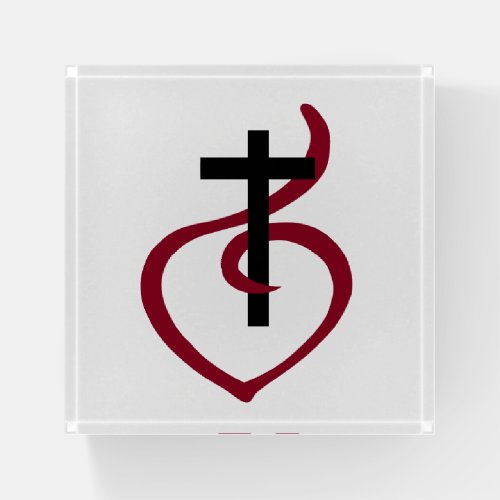 Simple Christian Cross Paperweight