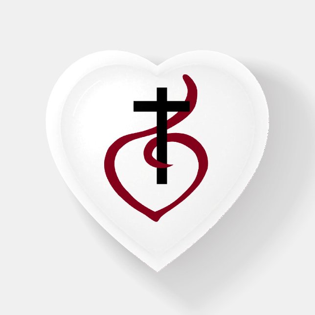 Simple Christian Cross Paperweight (Front)