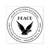 Simple Christian Dove & Peace Return Address