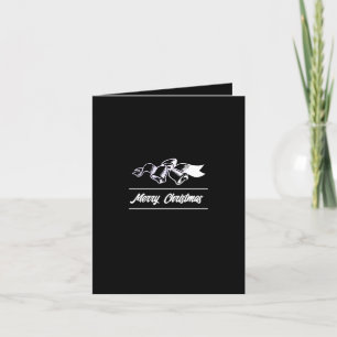 Simple Christmas Bell Design, Seasonal Employee Letterpress Thank You Card