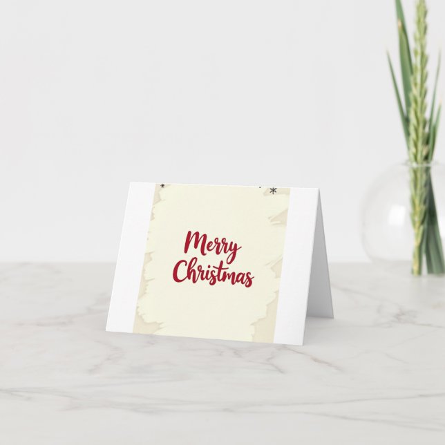 Simple Christmas Card with Colorful String Lights (Front)