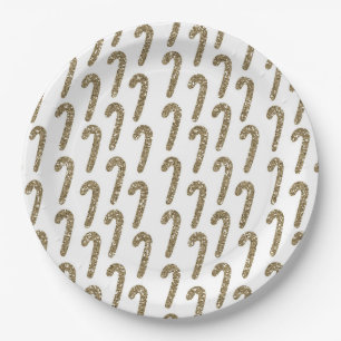 Simple Christmas Chalk Art Paper Plates