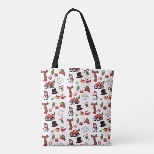 Simple Christmas Fun Tote Bag (Back)