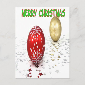Simple Christmas greetings Postcard