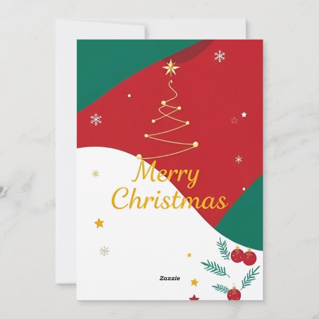 simple christmas holiday card (Back)