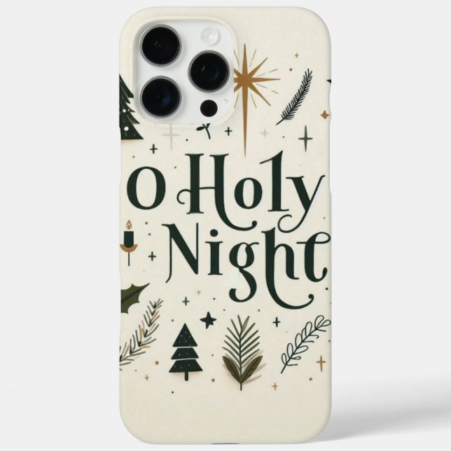 Simple Christmas O Holy Night Case-Mate iPhone Case (Back)