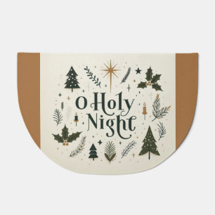 Simple Christmas O Holy Night Doormat