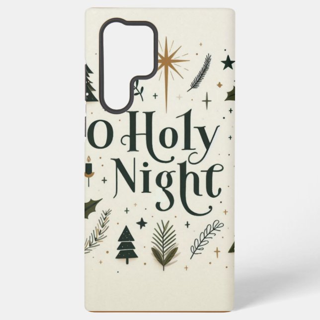 Simple Christmas O Holy Night Samsung Galaxy Case (Back)