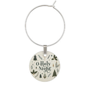 Simple Christmas O Holy Night Wine Charm