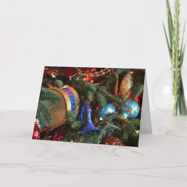 Simple Christmas Ornament Card (Front)