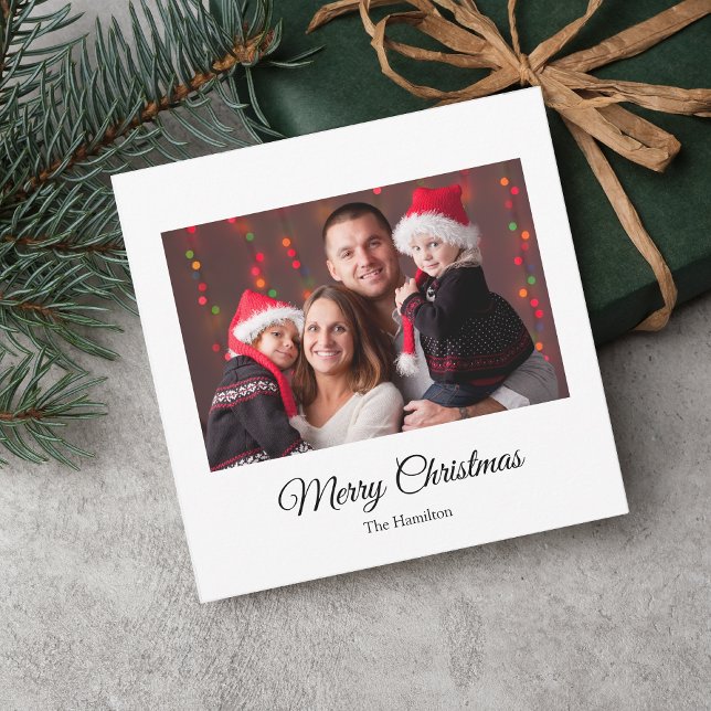 Simple Christmas Photo Greeting Christmas Card (Creator Uploaded)