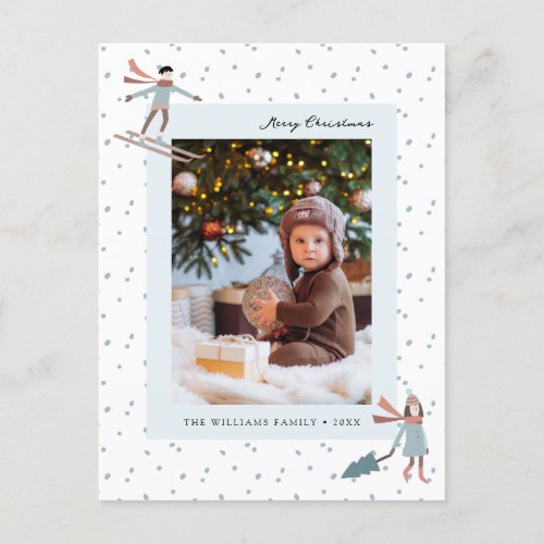 Simple Christmas Photo Postcard