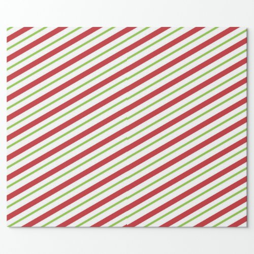 Simple Christmas Stripes Wrapping Paper