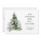 simple christmas tree holiday moving announcement