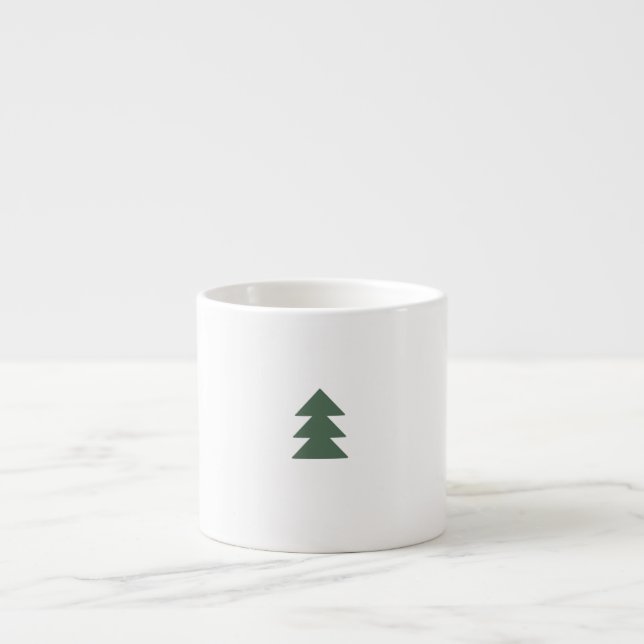 Simple Christmas Tree Mug (Green) (Front)