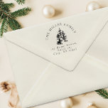 Simple Christmas tree | Pine tree return address Self-inking Stamp<br><div class="desc">Simple Elegant Christmas tree | Pine tree festive return address sefl-inking stamp.</div>