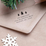 Simple Christmas Tree Return Address Self-inking Stamp<br><div class="desc">Simple Greenery Christmas Tree Card Return Address self-inking stamp. Great for Christmas Cards.</div>