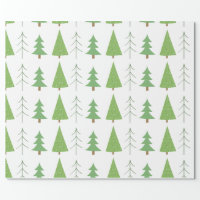 Simple, Christmas Tree Wrapping Wrapping Paper