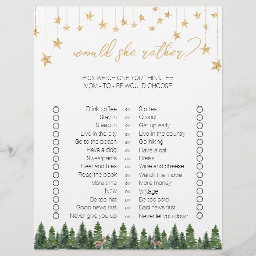 Simple Christmas Two_Sided Bingo Baby Shower Games