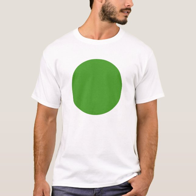 Simple Circle - Avocado Green T-Shirt (Front)