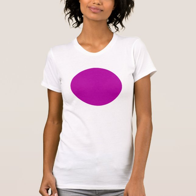 Simple Circle - Deep Violet T-Shirt (Front)