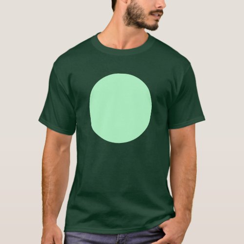 Simple Circle _ Ghost Green T_Shirt
