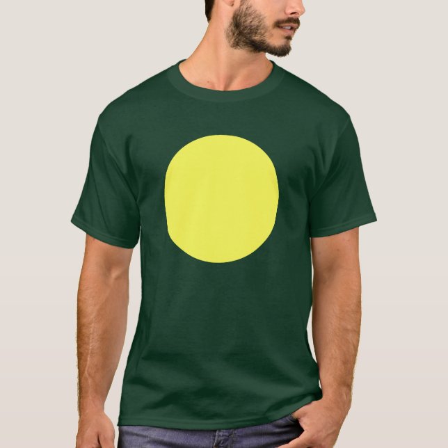 Simple Circle - Light Yellow T-Shirt (Front)