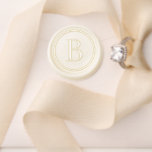 Simple Circle Monogram Elegant Wedding Wax Seal Stamp<br><div class="desc">Simple wedding wax seal stamp with your one initial monogram inside of a circle.  A classic,  traditional design without graphics makes this great for a formal wedding invitation suite.</div>