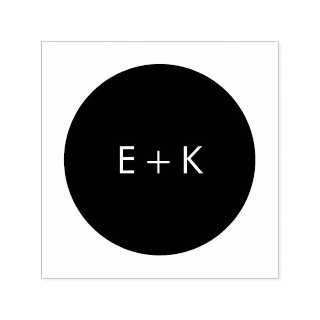 Simple Circle Monogram Stamp (Design)