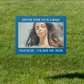 Simple Class Of 2020 Graduate Yard Sign by mistyqe at Zazzle