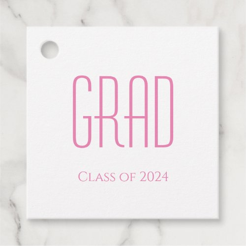Simple Class of 2023 Graduation Party  Favor Tags