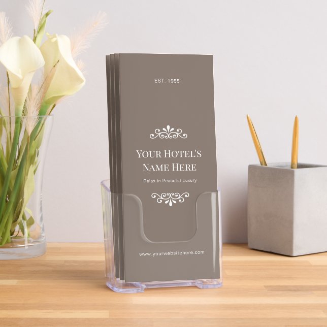 Simple Classic Beige Custom Hotel  Brochure (Insitu)