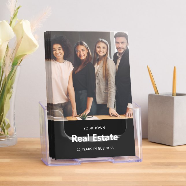 Simple Classic Black and White Custom Real Estate Brochure (Insitu)