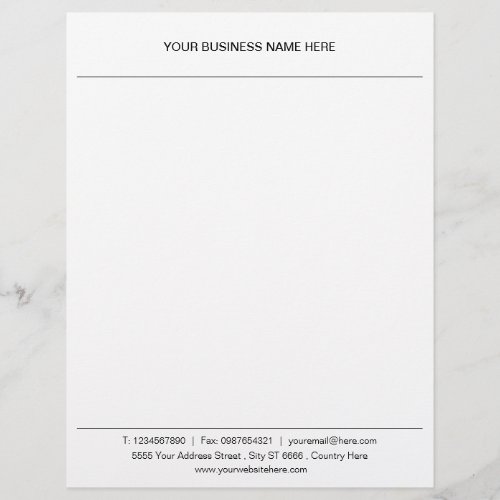 Simple Classic Business Office Letterhead and Logo