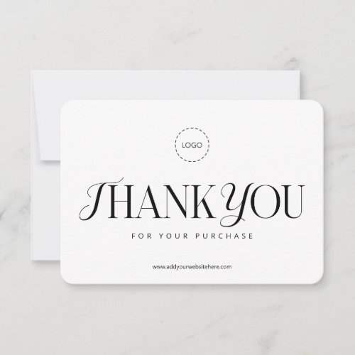 Simple Classic Business Promo Coupon Ad Campaign Thank You Card