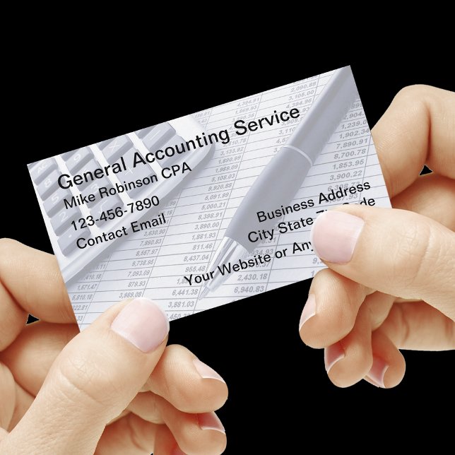 Simple Classic CPA Accountant Business Cards  (Creator Uploaded)