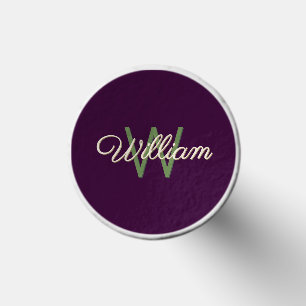 Simple Classic Custom Monogram Burgundy Golf Tees
