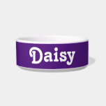 Simple Classic Custom Pet Name Purple Bowl<br><div class="desc">Custom Pet Name Simple words,  Font can be changed by clicking the "Edit Design" button.</div>