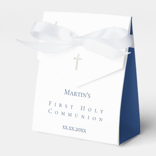simple classic First Holy Communion Favor Boxes