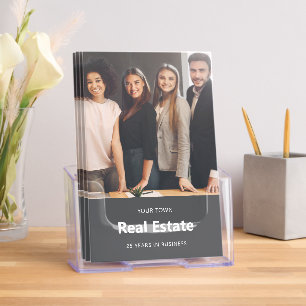 Simple Classic Gray Custom Home Real Estate Brochure