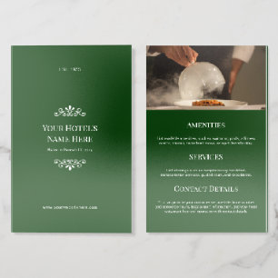 Simple Classic Green Custom Hotel Brochure